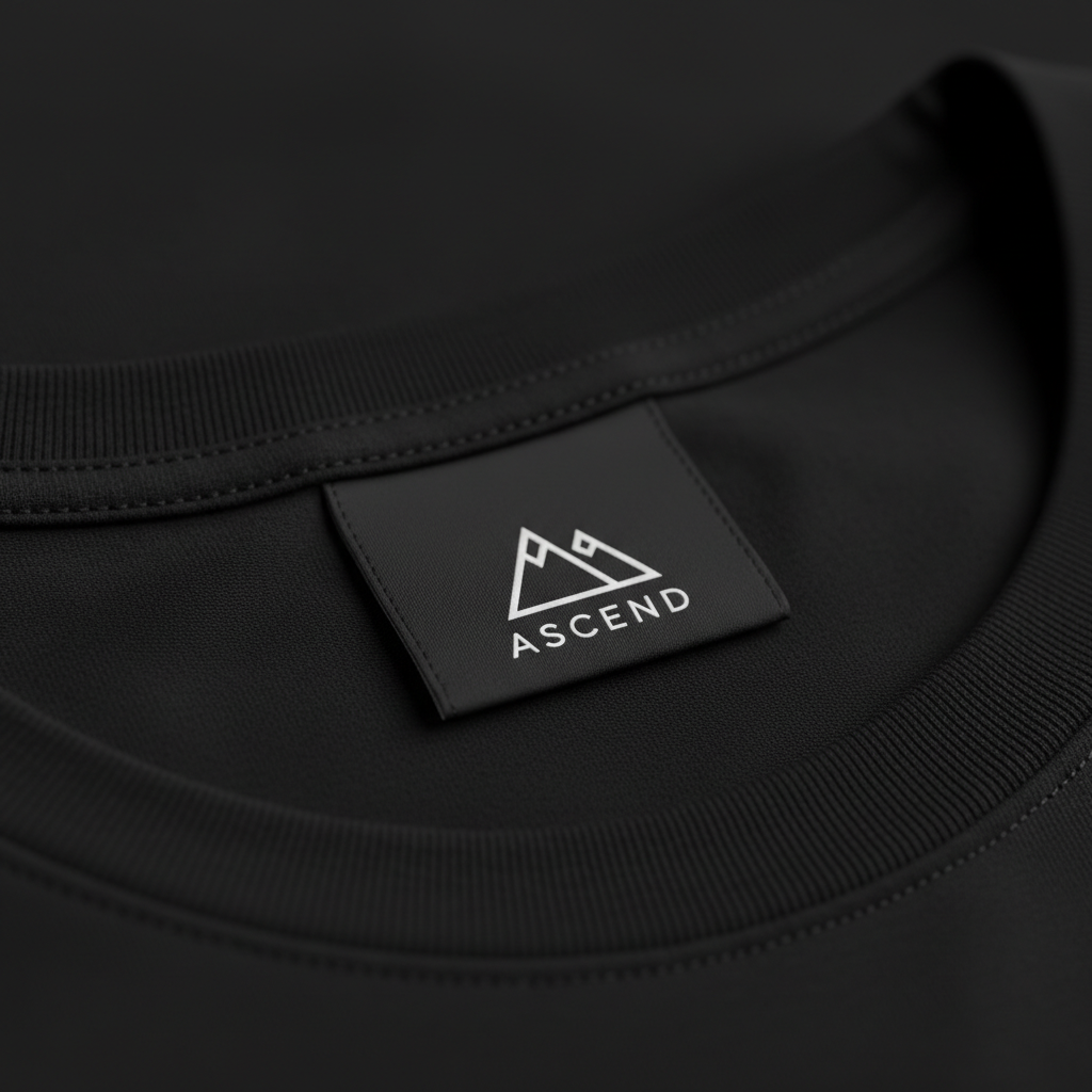 Пришивные бирки с логотипом компании