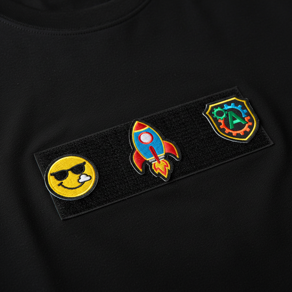 Стикеры на велкро — съёмные нашивки с логотипом